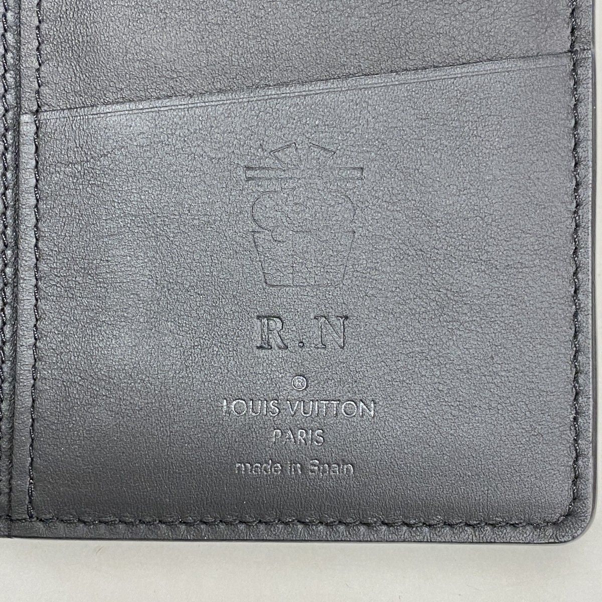 Louis Vuitton Wallet Monogram Shadow Portefeuille Brazza Black — view 4