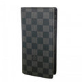 Louis Vuitton Wallet Damier Graphite Portefeuille Brazza Black Gray