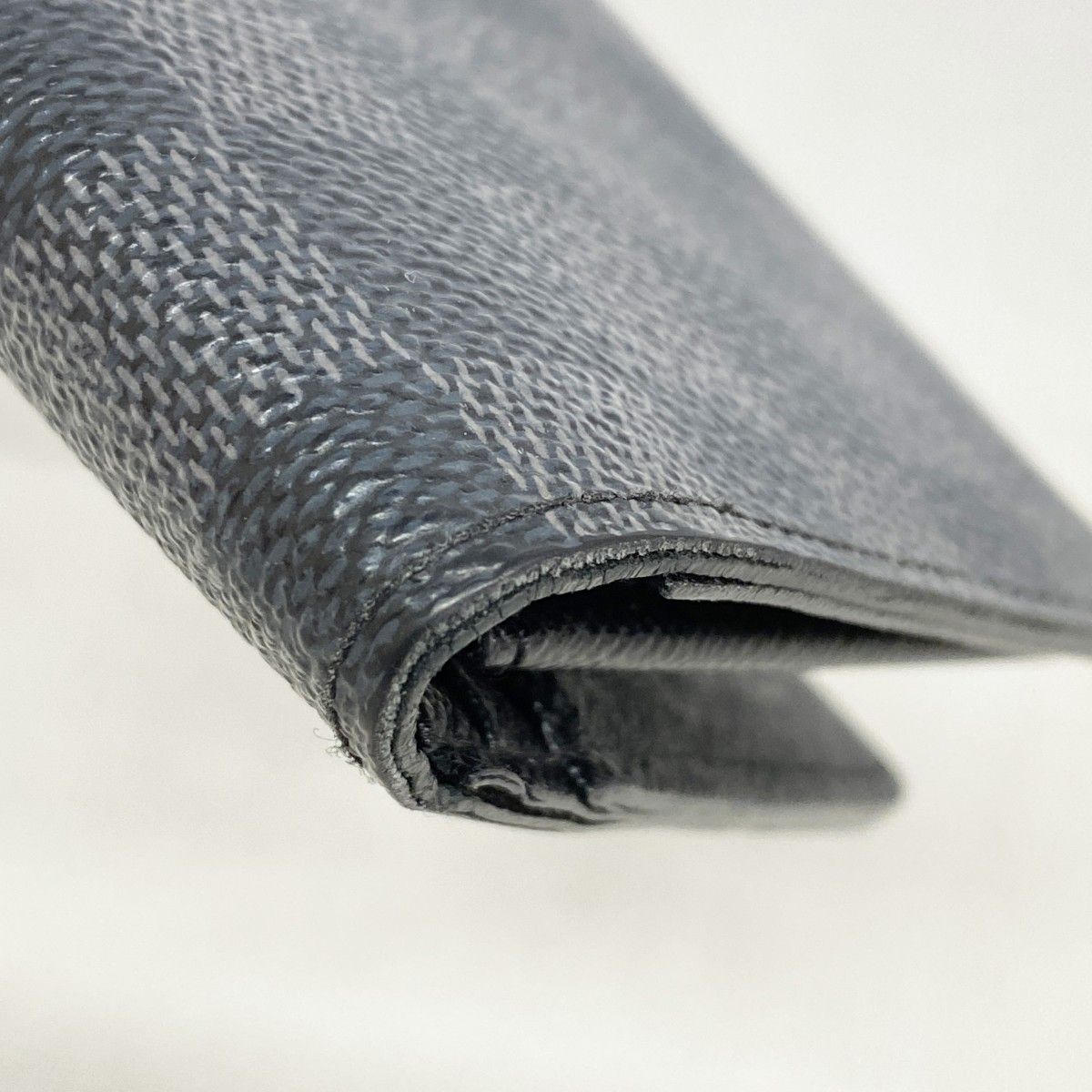 Louis Vuitton Wallet Damier Graphite Portefeuille Brazza Black Gray — view 5