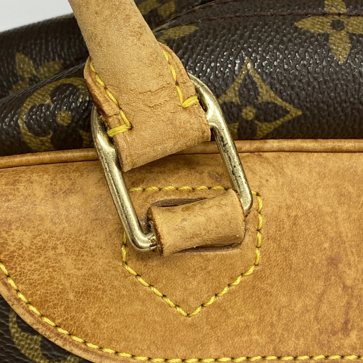 Louis Vuitton Handbag Monogram Deauville Brown — view 9