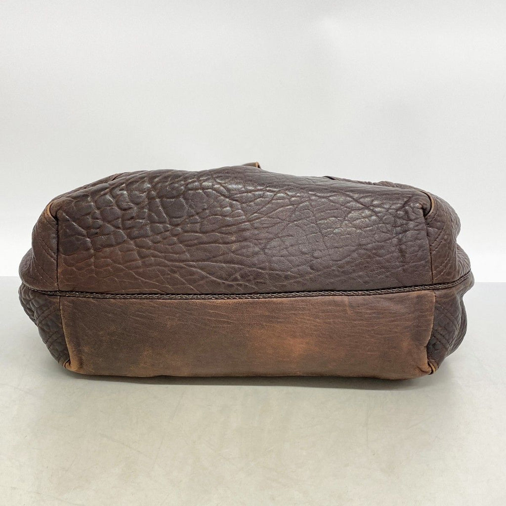 Fendi Handbag Spy Bag Leather Brown Gold Silver — view 3
