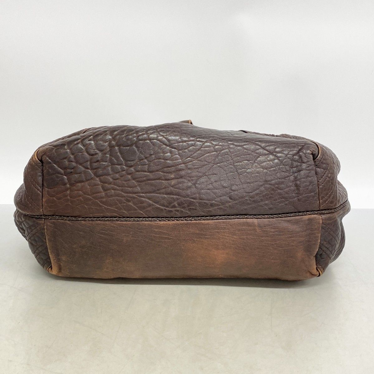 Fendi Handbag Spy Bag Leather Brown Gold Silver — view 3
