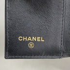 Chanel Trifold Wallet Boy Caviar Leather Black Gold — view 4