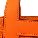 Hermes Handbag in the Loop 18 Taurillon Clemence Orange Silver — view 8