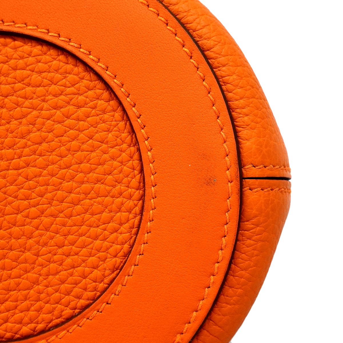 Hermes Handbag in the Loop 18 Taurillon Clemence Orange Silver — view 6