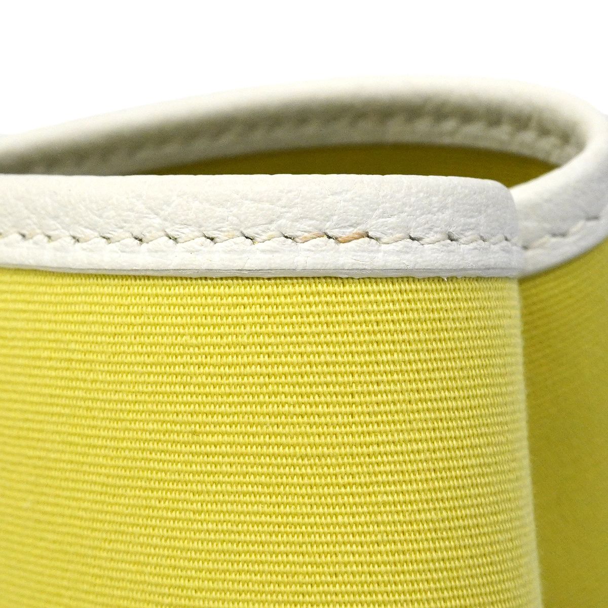 Hermes Tote Garden Party PM Toile Officier Yellow White Silver — view 6