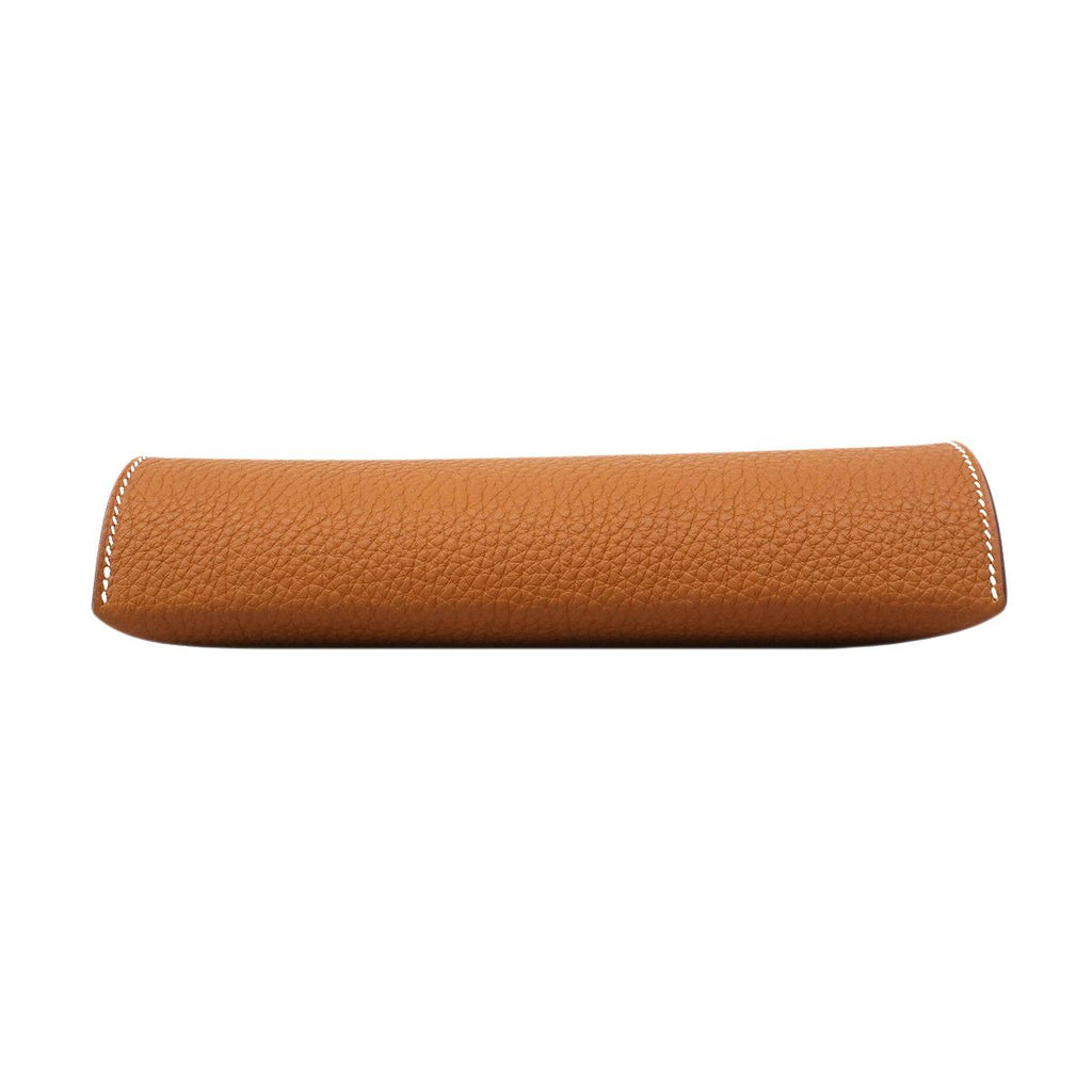 Hermes Shoulder Bag Vidopoche Togo Gold Silver — view 3