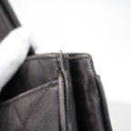 Chanel Handbag Quilted Jumbo CC Logo Lambskin Black Gold — view 6