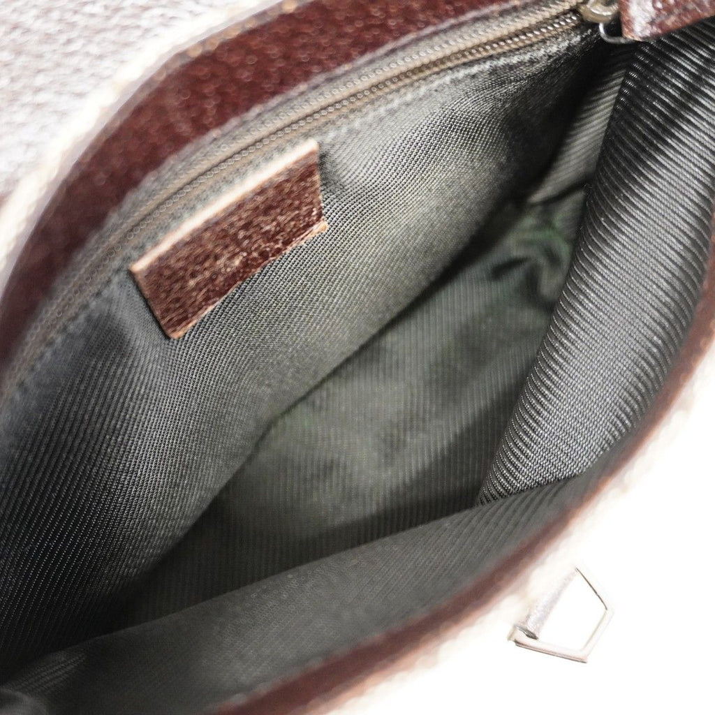 Gucci Waist Bag GG Canvas Brown Silver — view 4