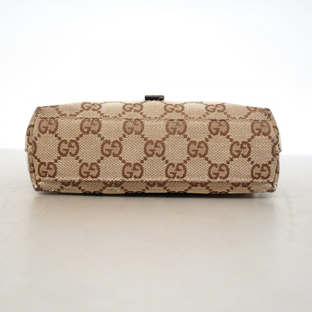 Gucci Waist Bag GG Canvas Brown Silver — view 3