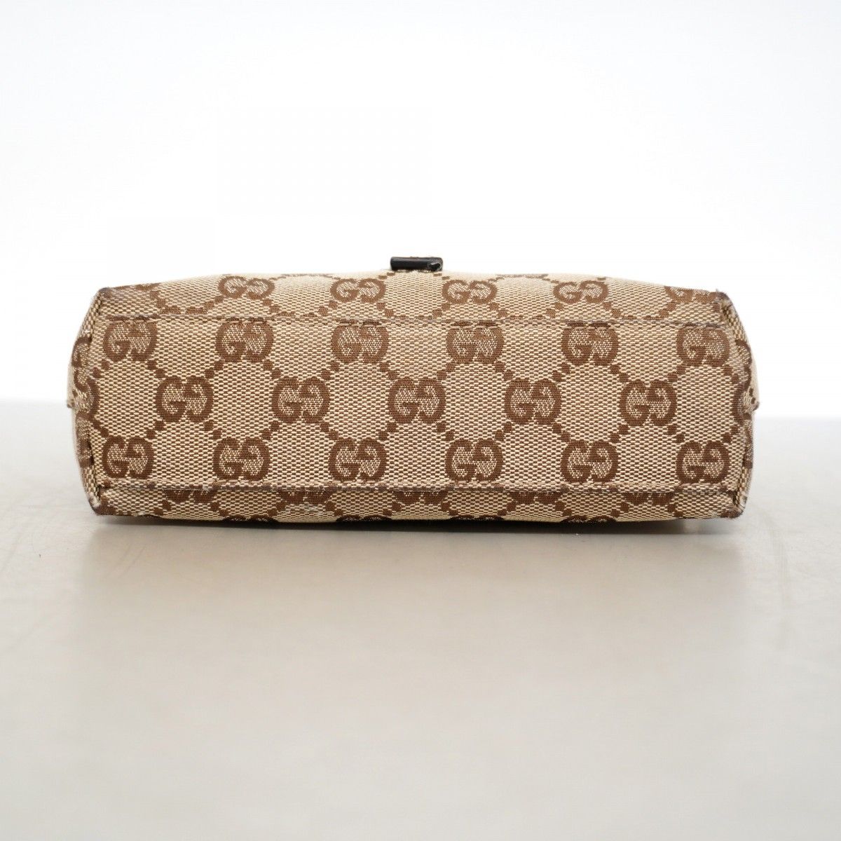 Gucci Waist Bag GG Canvas Brown Silver — view 3