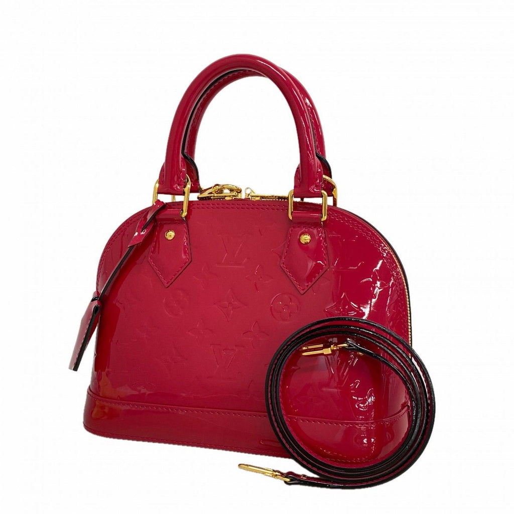 Louis Vuitton Handbag Vernis Alma BB Rose Indien 2-Way