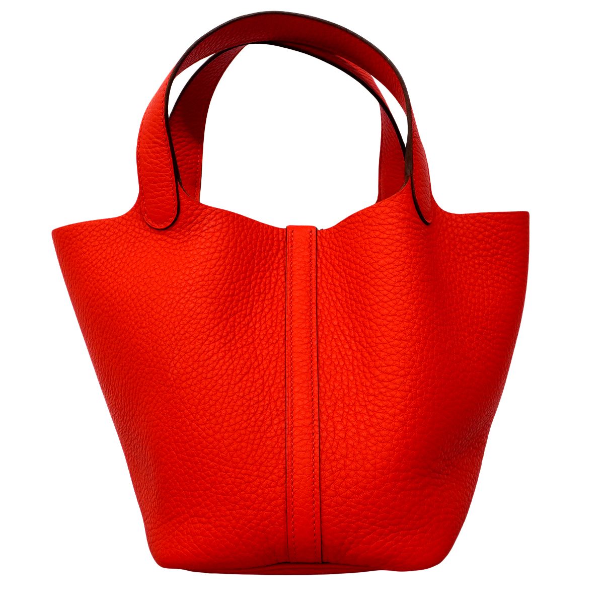 Hermes Handbag Picotin Lock PM Taurillon Clemence Silver — view 7
