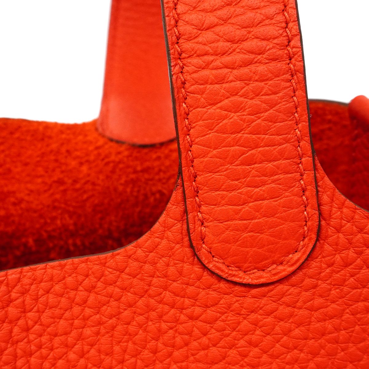 Hermes Handbag Picotin Lock PM Taurillon Clemence Silver — view 6