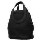 Hermes Handbag in the Loop 23 Taurillon Clemence Swift Black Gold