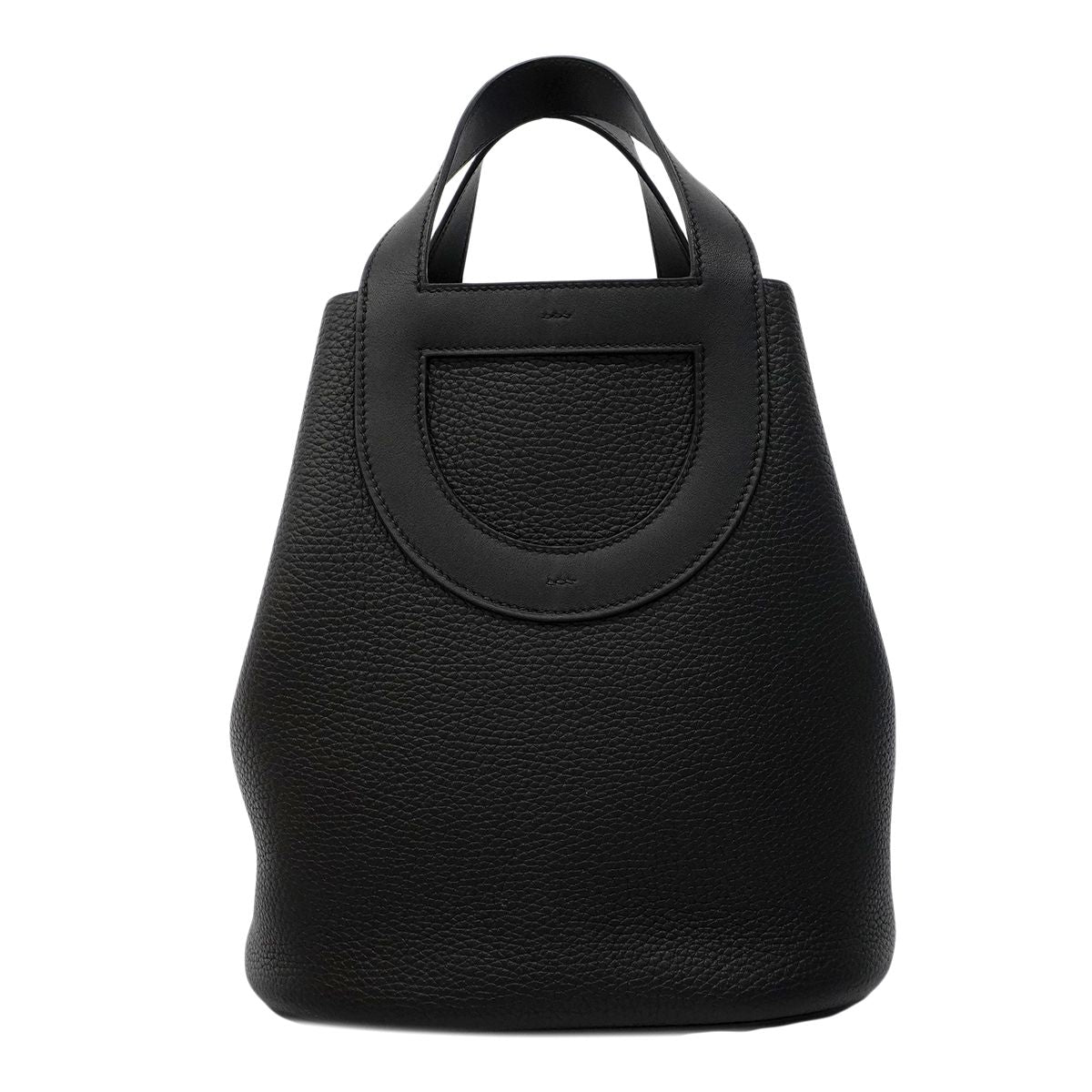 Hermes Handbag in the Loop 23 Taurillon Clemence Swift Black Gold — view 7