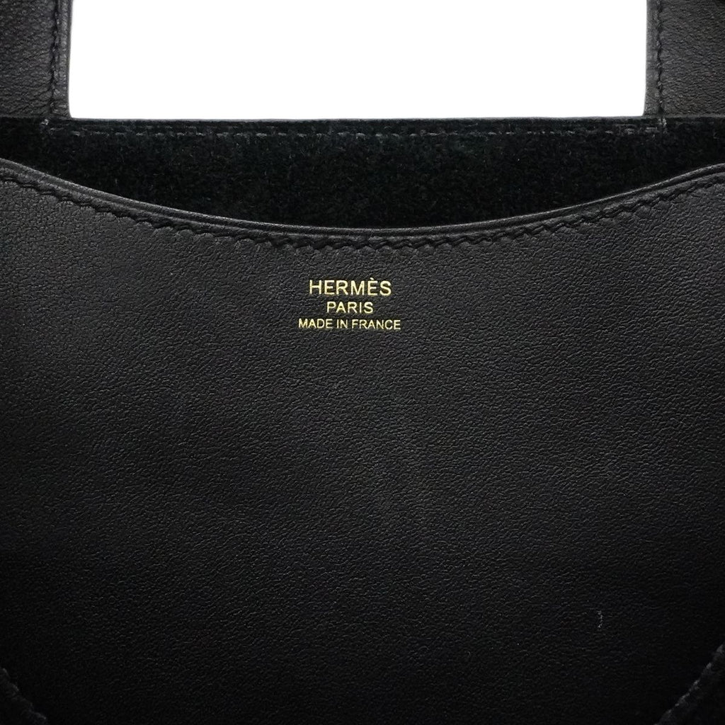 Hermes Handbag in the Loop 23 Taurillon Clemence Swift Black Gold — view 5
