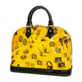 Louis Vuitton Handbag Vernis Collection Alma PM White