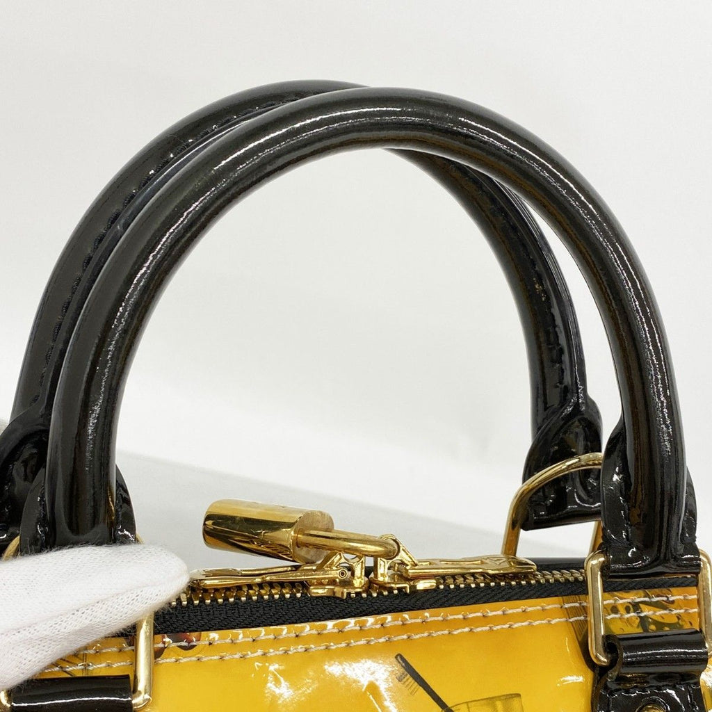 Louis Vuitton Handbag Vernis Collection Alma PM White — view 8