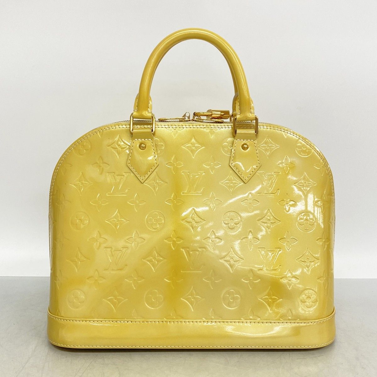 Louis Vuitton Handbag Vernis Alma PM Blanc Corail — view 8