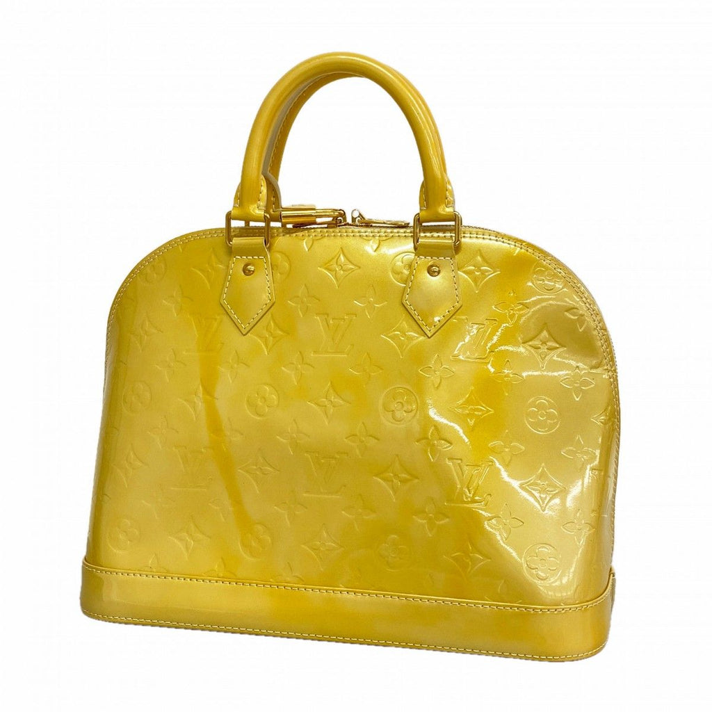 Louis Vuitton Handbag Vernis Alma PM Blanc Corail