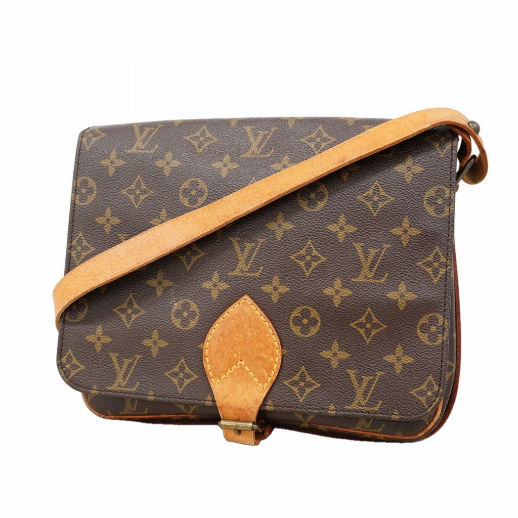 Louis Vuitton Shoulder Bag Monogram Cartouchiere GM Brown