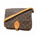 Louis Vuitton Shoulder Bag Monogram Cartouchiere GM Brown