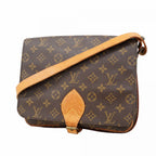 Louis Vuitton Shoulder Bag Monogram Cartouchiere GM Brown