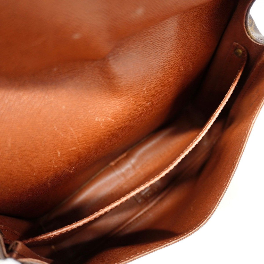 Louis Vuitton Shoulder Bag Monogram Cartouchiere GM Brown — view 4