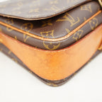 Louis Vuitton Shoulder Bag Monogram Cartouchiere GM Brown — view 6