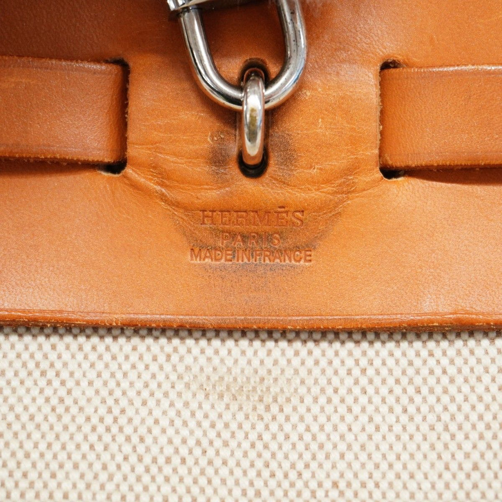 Hermes Backpack Herbag a Dos PM Toile Ash Natural Silver — view 5