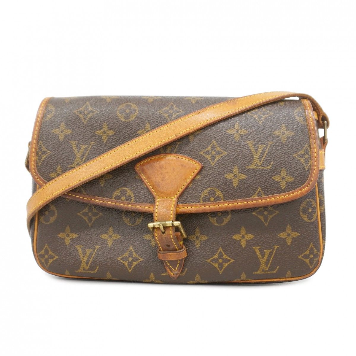 Louis Vuitton Shoulder Bag Monogram Sologne Brown