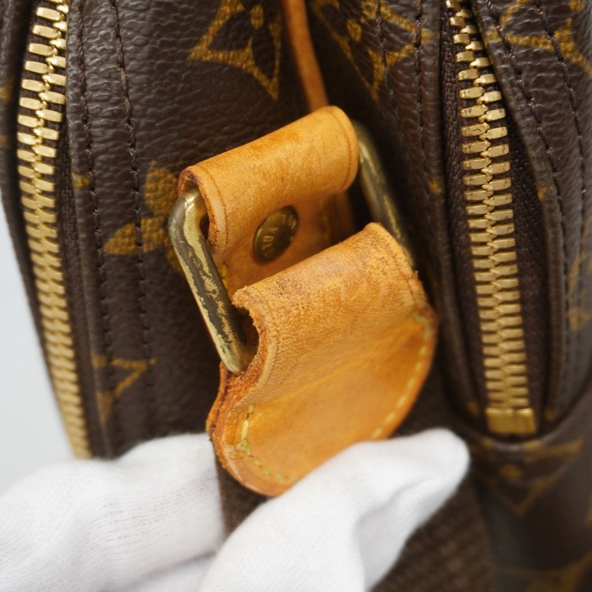 Louis Vuitton Shoulder Bag Monogram Reporter GM Brown — view 9