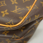 Louis Vuitton Shoulder Bag Monogram Reporter GM Brown — view 6