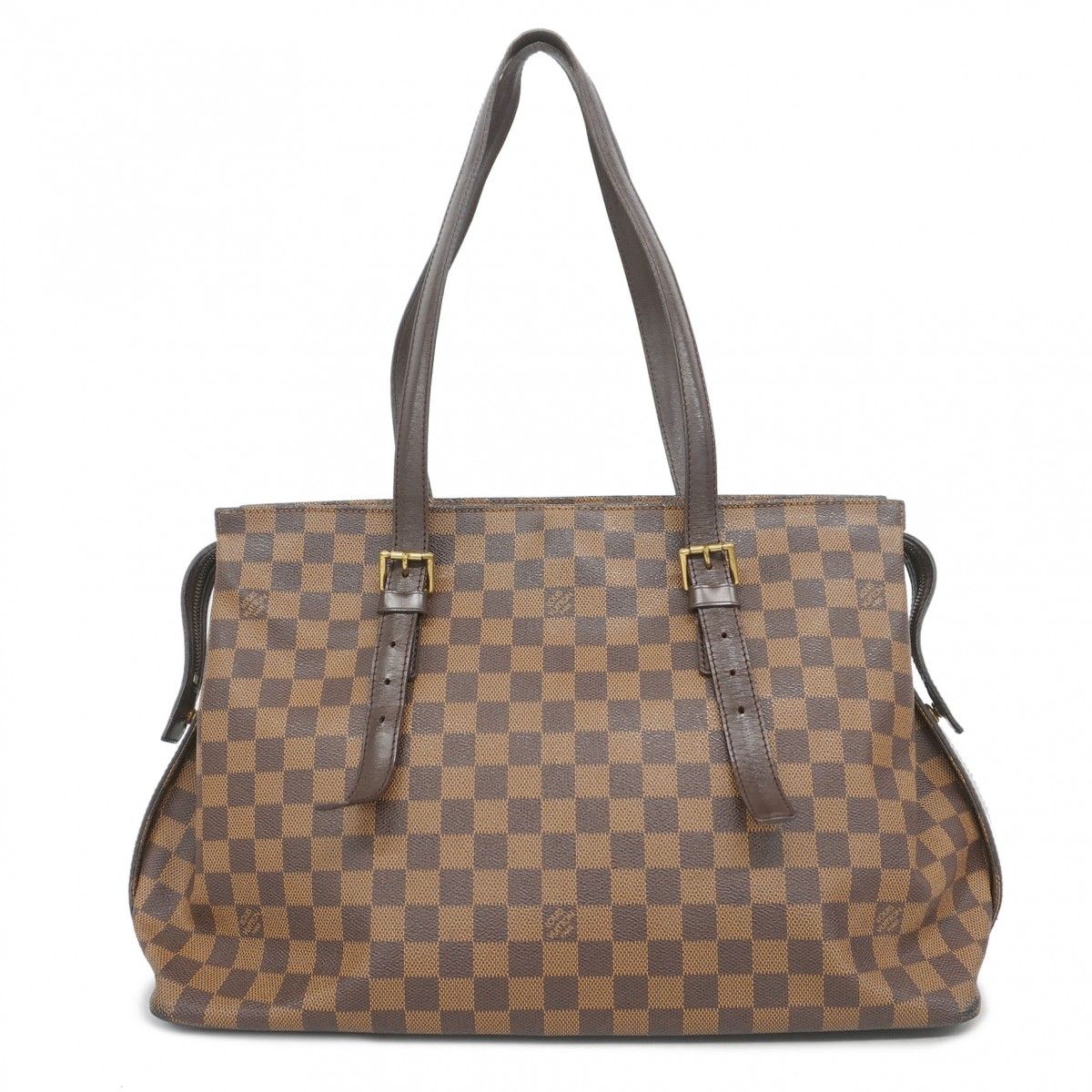 Louis Vuitton Shoulder Bag Damier Chelsea Ebene