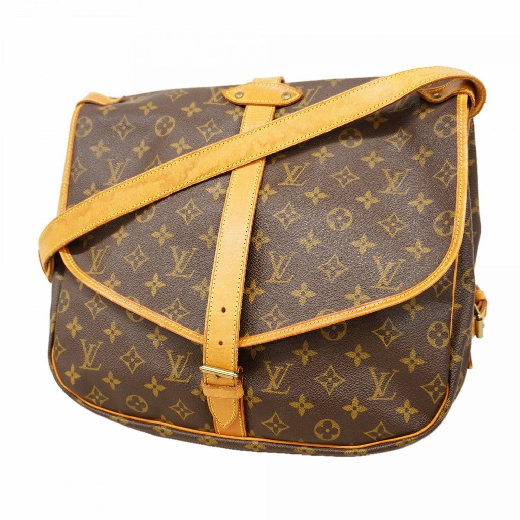 Louis Vuitton Shoulder Bag Monogram Saumur 35 Brown