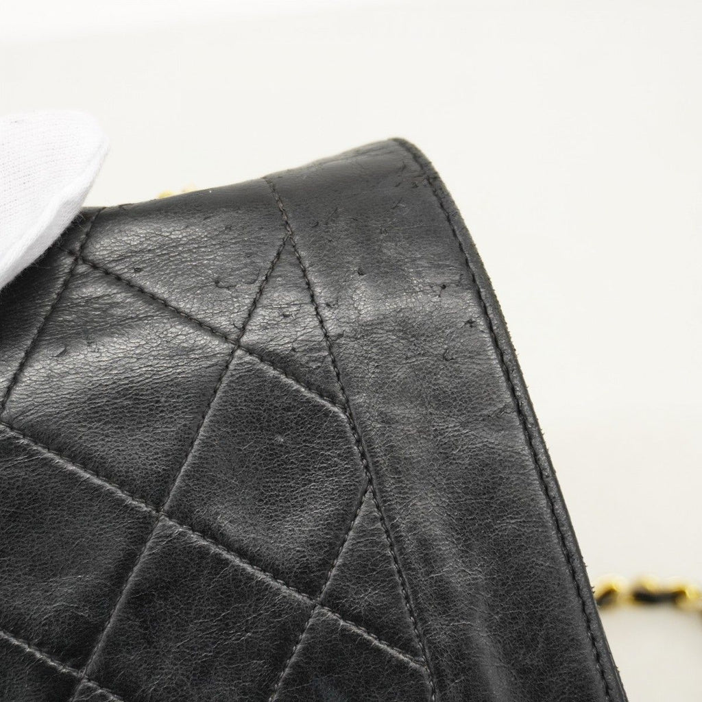 Chanel Shoulder Bag Diana Lambskin Black Gold — view 7