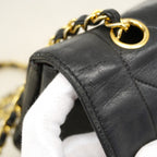 Chanel Shoulder Bag Diana Lambskin Black Gold — view 8