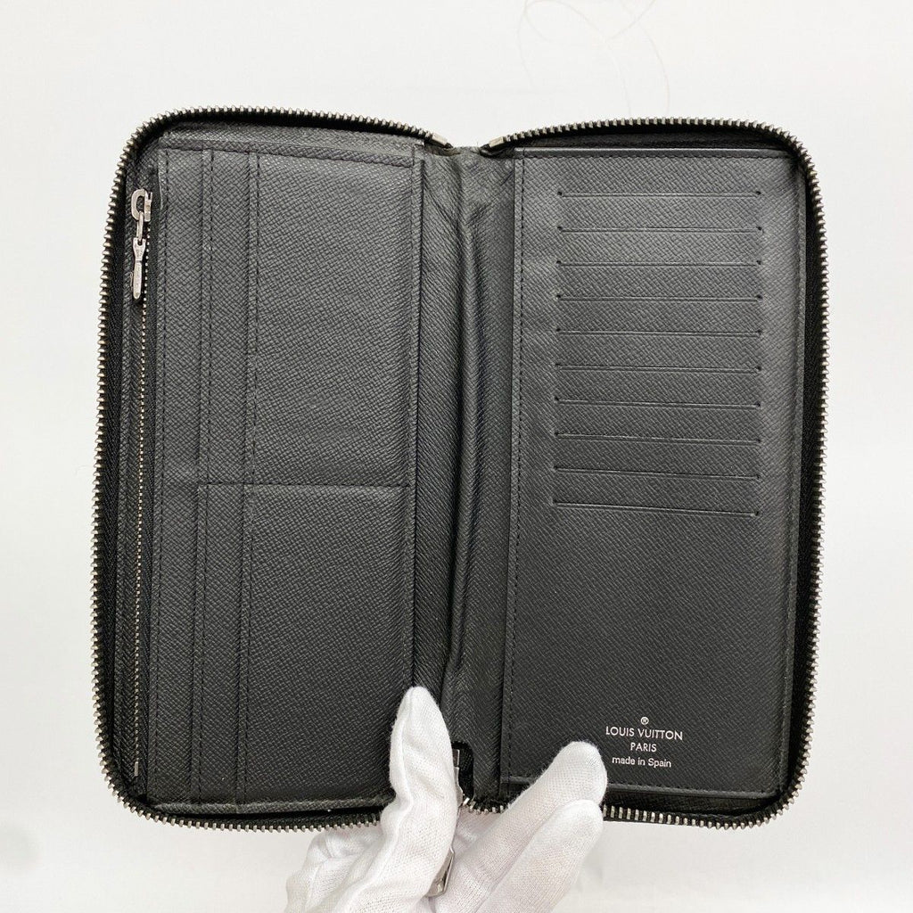 Louis Vuitton Wallet Monogram Eclipse Zippy Vertical Black — view 3