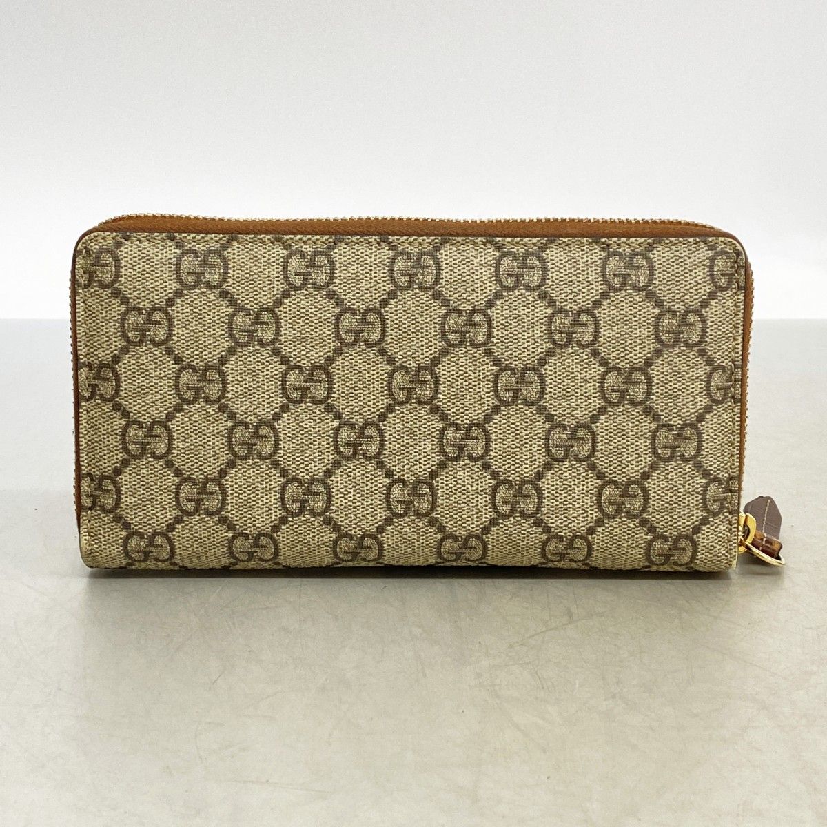 Gucci Wallet GG Supreme Brown Gold — view 8
