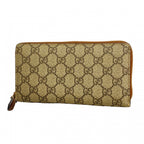Gucci Wallet GG Supreme Brown Gold