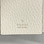 Gucci Key Case GG Marmont Supreme Leather Ivory Brown Gold Key Holder — view 4