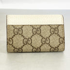 Gucci Key Case GG Marmont Supreme Leather Ivory Brown Gold Key Holder — view 6