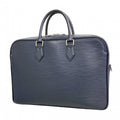 Louis Vuitton Business Epi Dandy Briefcase MM Blue Marine