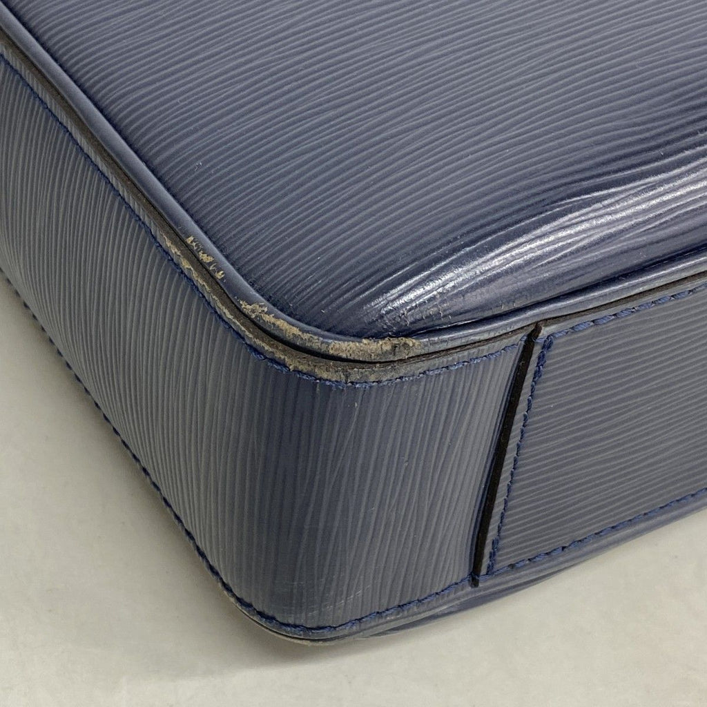 Louis Vuitton Business Epi Dandy Briefcase MM Blue Marine — view 6