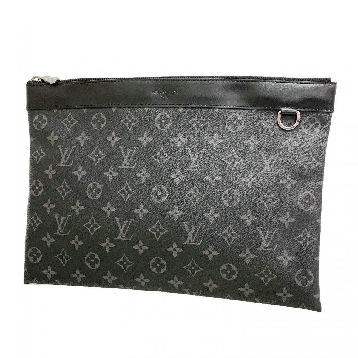 Louis Vuitton Clutch Monogram Eclipse Pochette Discovery Black