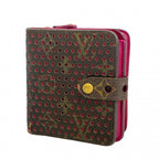 Louis Vuitton Wallet Monogram Perfo Compact Zip Fuchsia