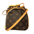Louis Vuitton Shoulder Bag Monogram Nanonoe Brown