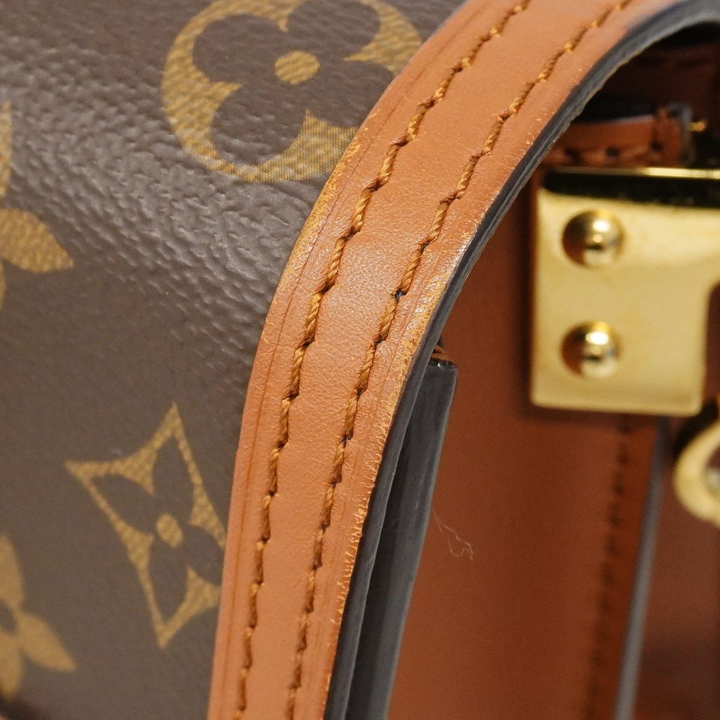 Louis Vuitton Shoulder Bag Monogram Reverse Dauphine Mini Brown — view 7