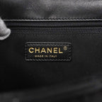 Chanel Shoulder Bag Deca Quilted Lambskin Black Champagne Gold — view 5